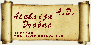 Aleksija Drobac vizit kartica